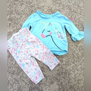 2pc Pekkle Unicorn outfit